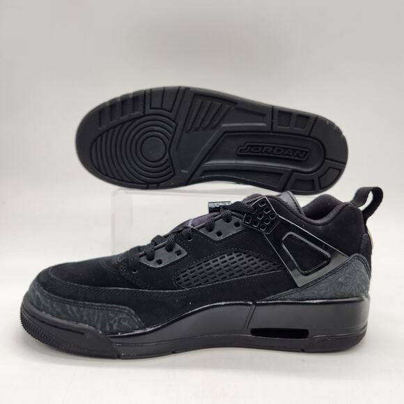 Mens Size 10.5 Air Jordan Spizike Low Black Cat Triple Black Sneakers FQ1759 001 main image 7
